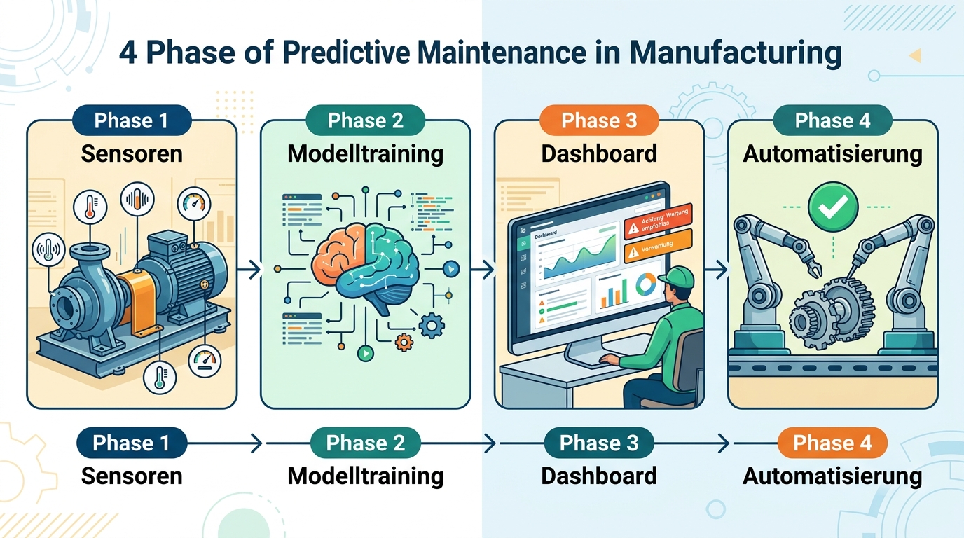 Die 4 Phasen von Predictive Maintenance