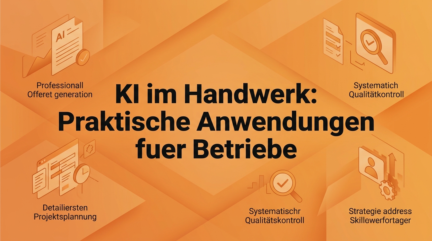 KI im Handwerk: Praktische Anwendungen für Betriebe