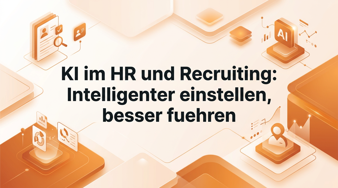 KI im HR und Recruiting: Intelligenter einstellen, besser führen