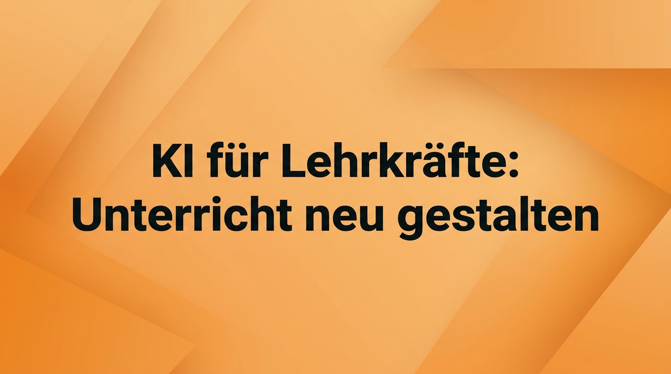 KI in der Berufsausbildung: Azubis und Betriebe fit machen