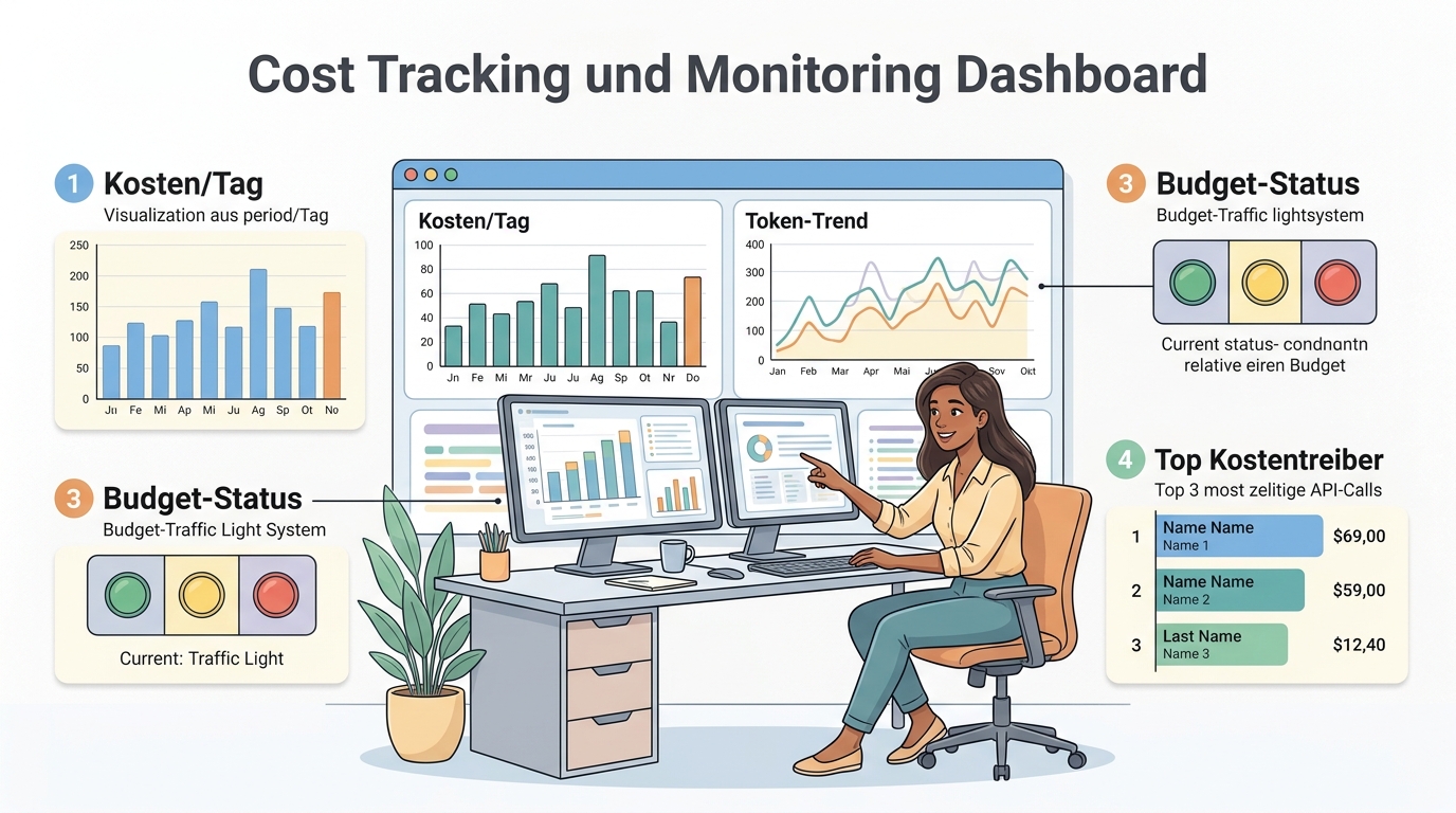 KI-Kosten-Dashboard — Monitoring und Tracking im Überblick