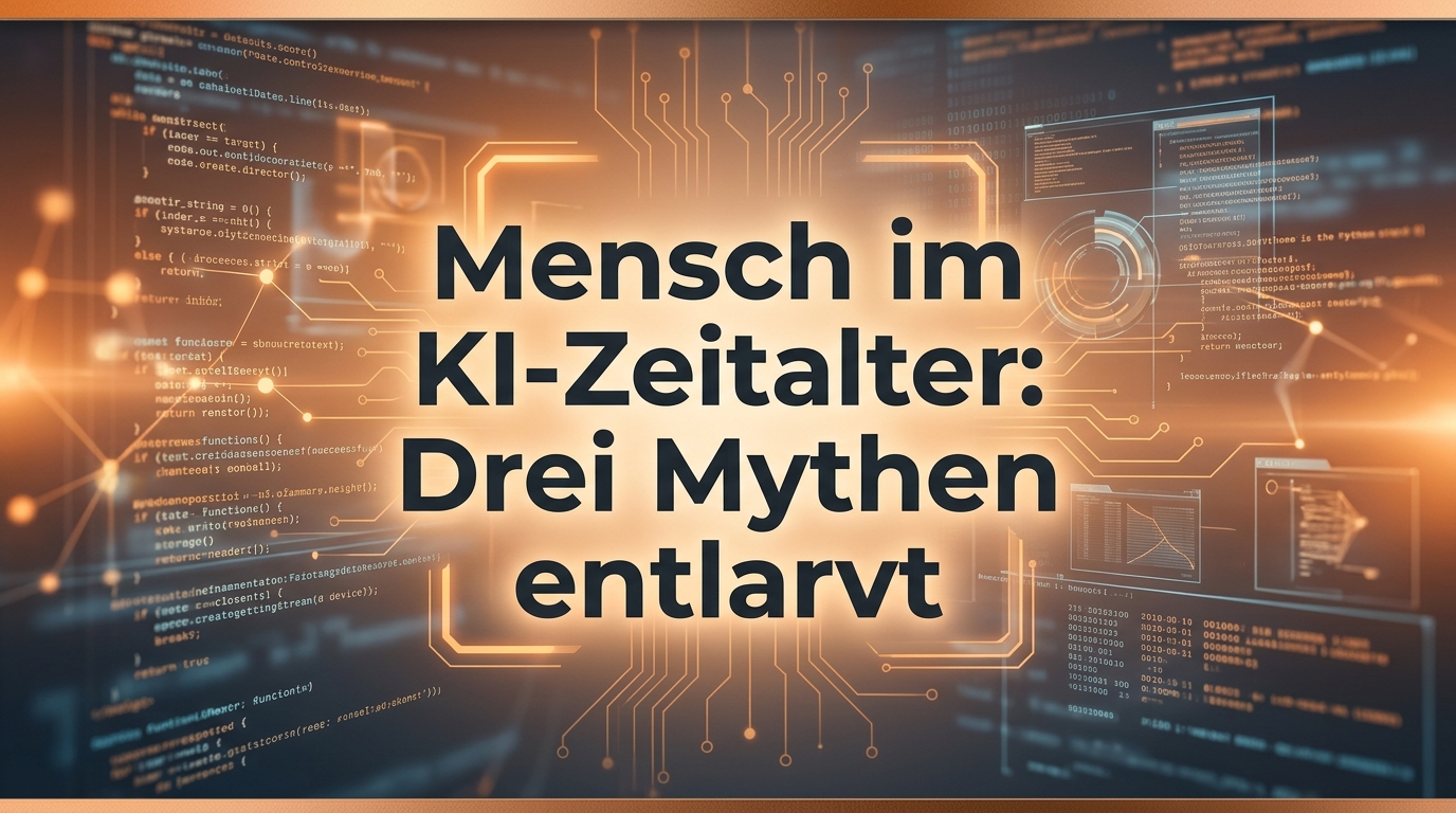 Mensch im KI-Zeitalter: Drei Mythen entlarvt