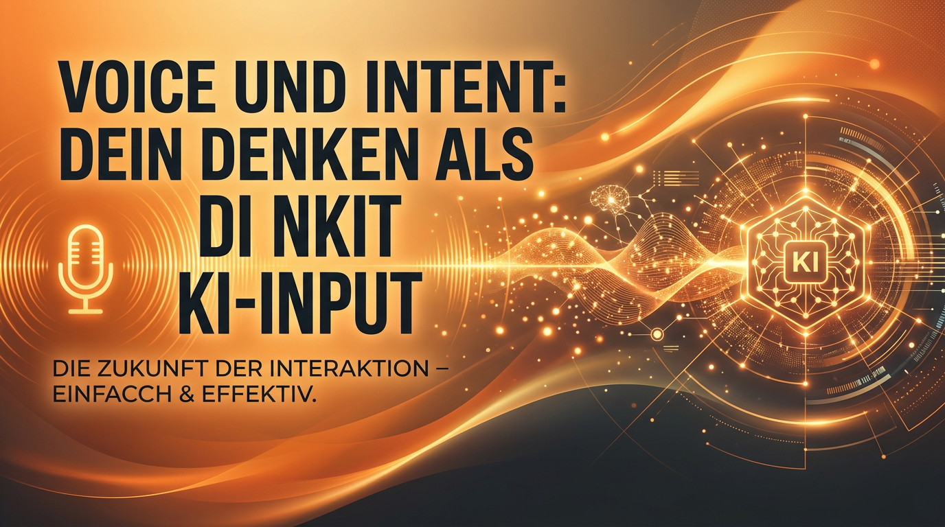 Voice und Intent: Dein Denken als KI-Input