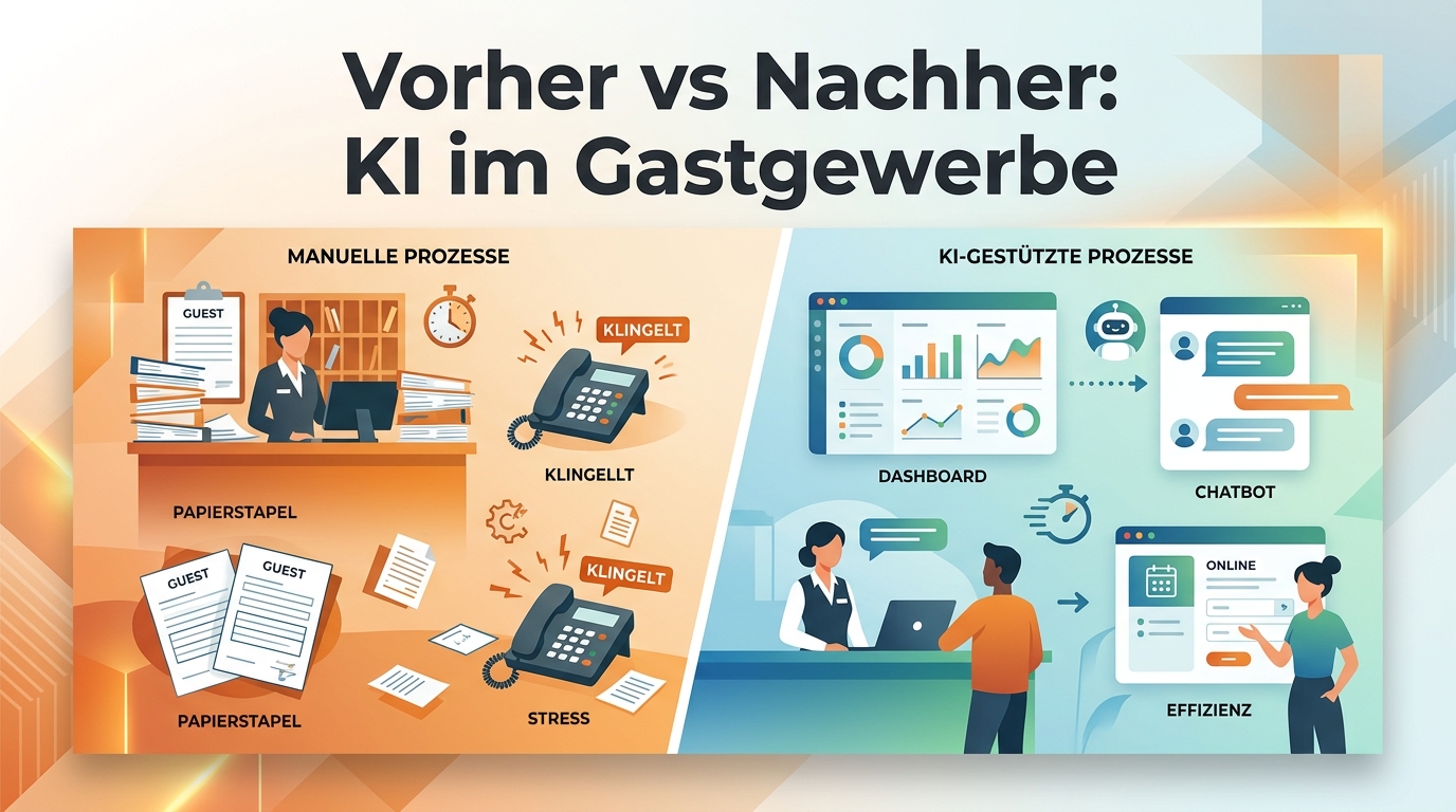 Vorher vs. Nachher: KI im Gastgewerbe