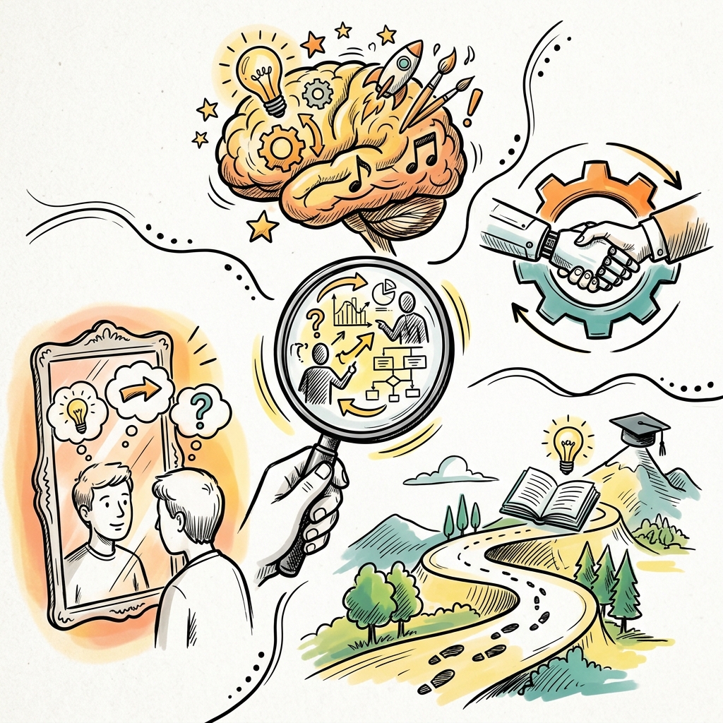 Future Skills: Kreativität und kritisches Denken im KI-Zeitalter - Sketchnote