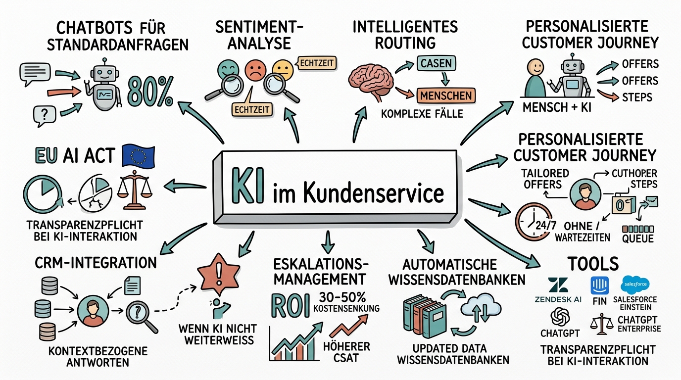KI im Tourismus und in der Gastronomie - Sketchnote