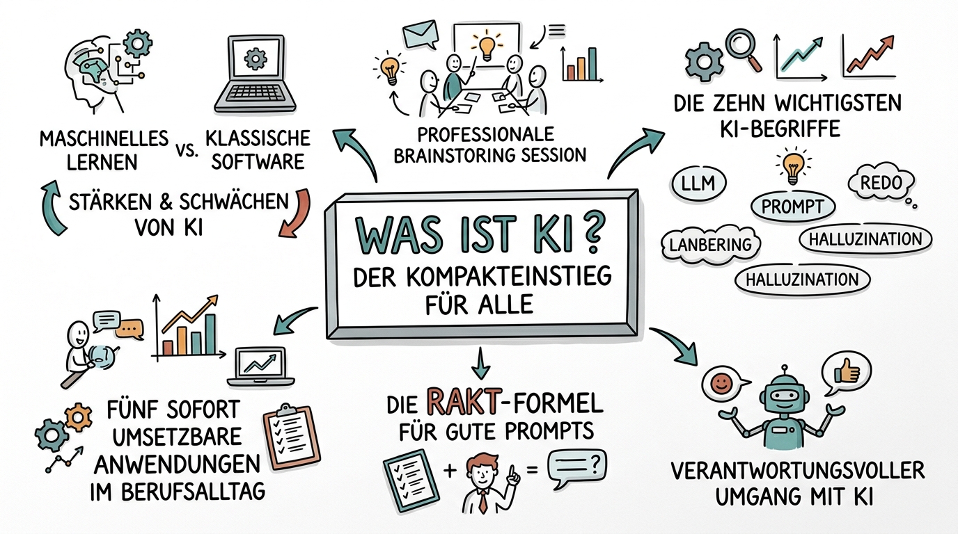 Was ist KI? Der Kompakteinstieg für alle - Sketchnote